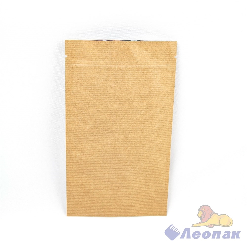 Леопак - Пакет бумажный 120х210+(35+35) Дой-пак с ЗИП замком (БОПП .