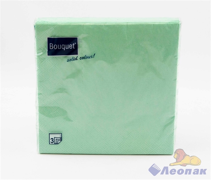 Салфетка Art Bouguet  Solid Color салатовые  (20шт/12уп) 33х33 3х-слойная - фото 11909