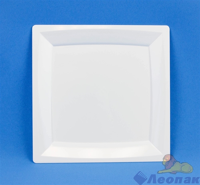 Тарелка квадратная 235мм плоская белая (3шт/20уп) арт 2004 - фото 12134