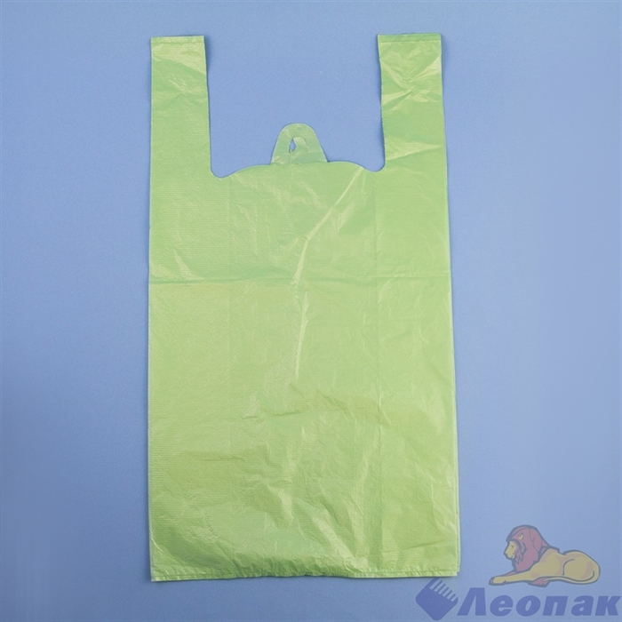 Пакет-майка 30х55см-15мкм зеленый XL (100/2000) СП - фото 13026