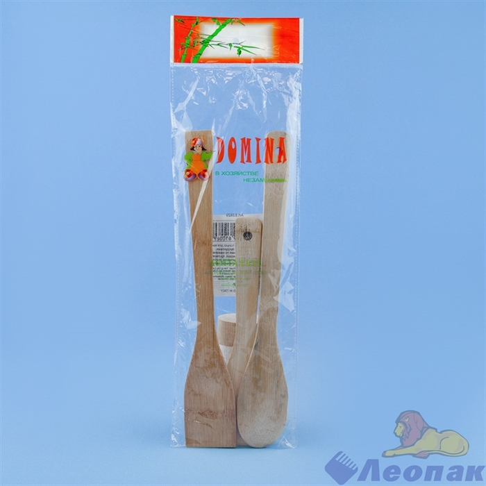 Лопатки для приготовления пищи бамбук 3шт в пакете (28см +15см), 10147 - фото 14150