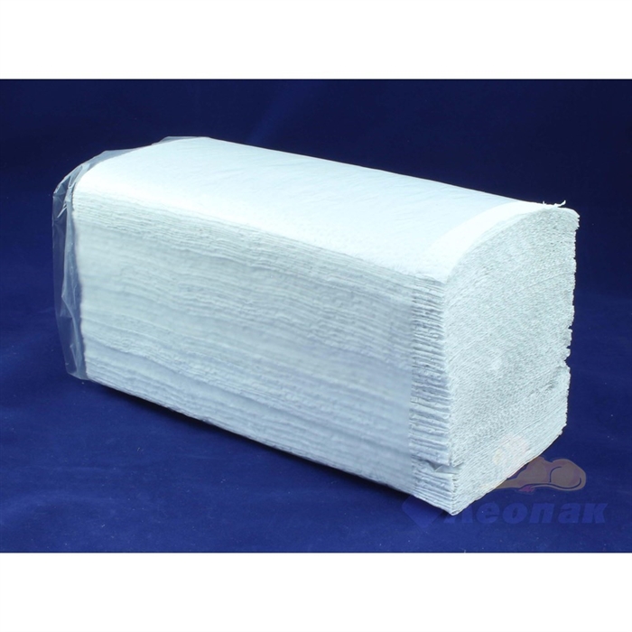 Полотенца бумажные листовые белые 1-слойные (20уп=200лист) V сложения Оригами - фото 14800