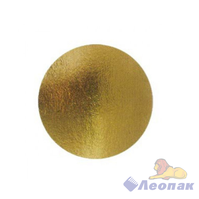 Подложка картонная круг GSD 300(0.8)  золото/серебро (100шт) - фото 15503