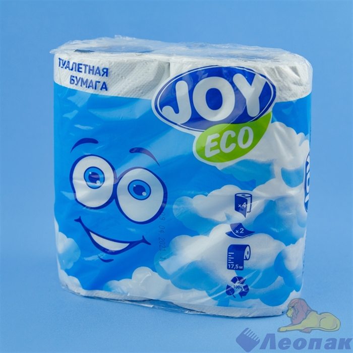 Туалетная бумага JOYeco 2сл.,  белая (4шт/12уп) - фото 16967