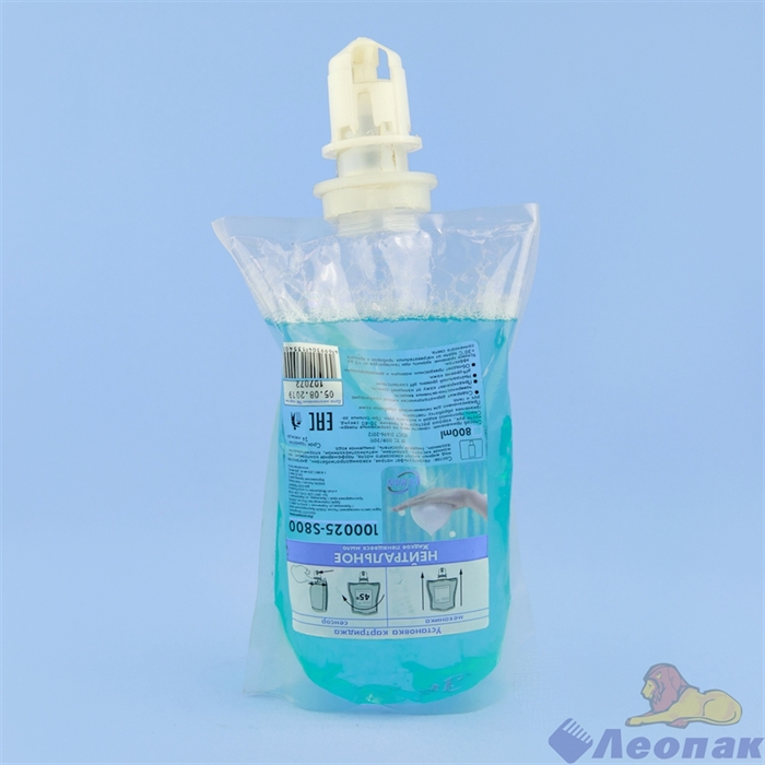 Жидкое мыло "KEMAN"нейтральное в картридже(пенное дозирование) бирюзовый, 800мл - фото 18290