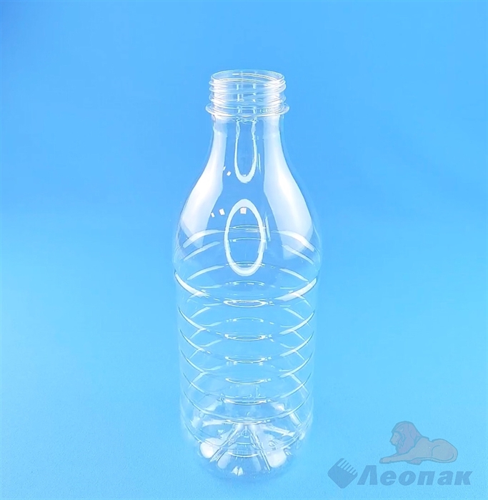 Бутылка ПЭТ 0,9 л. (б/цветная) МОЛОКО с ребрами (100 шт) - фото 22943