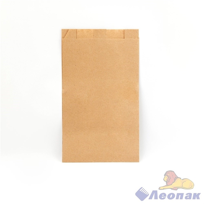 Пакет бумажный 200*80*20 КРАФТ коричневый (100/1200шт) Б/П /Альянс - фото 23390