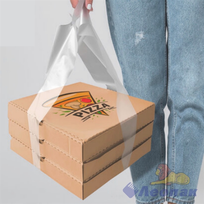 Пакет ПНД PizzaHolder 20х65/35мкм XL (100/1000шт) для коробок пиццы - фото 25791