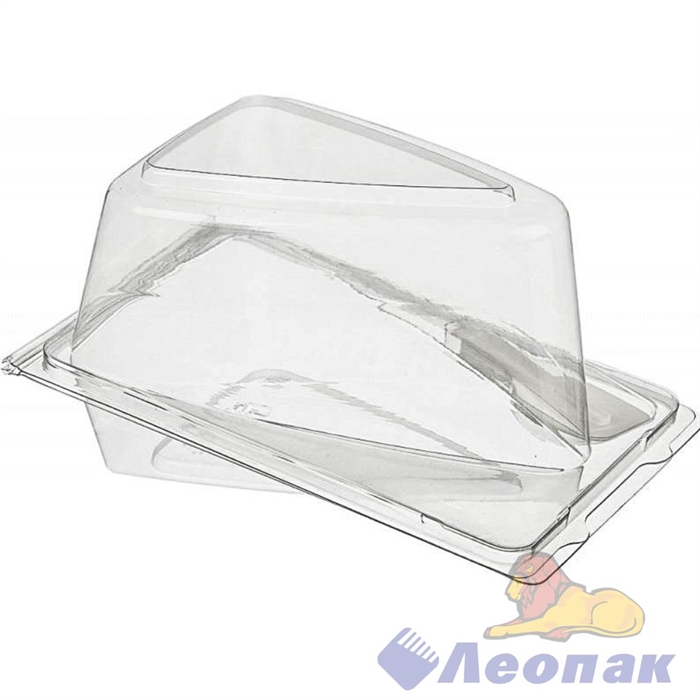 ТОРТИКИ-контейнер прозрачный для 1 кусочка торта,156,8х105х85мм, (400) ТР-235-9-82 - фото 26508