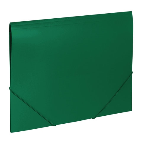 Папка на резинках BRAUBERG "Office", зеленая, до 300 листов, 500 мкм, 227710(Под заказ, срок поставки 3-5 дней) - фото 31398