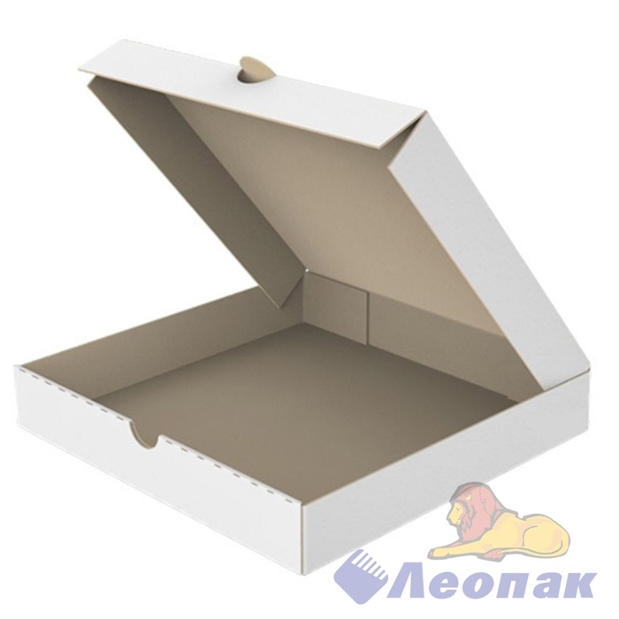 Коробка под пиццу 370х370х50 (50шт/1уп) белая - фото 37577