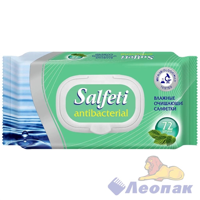 SALFETI ANTIBAC В/С АНТИБАКТЕРИАЛЬНЫЕ С ПЛАСТИКОВЫМ КЛАПАНОМ (72ШТ/20УП), 48397