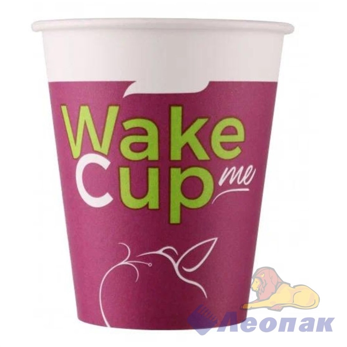 Стакан бумажный 165мл, д=70, Wake Me Cup  (100шт/30уп)   НВ70-195 (7216) - фото 39680