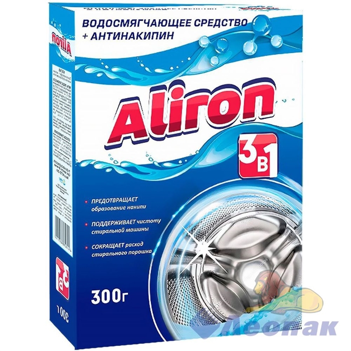 CРЕДСТВО ОТ НАКИПИ ALIRON 300Г.(32ШТ) (КАРТ/П)/ НЗБХ 653