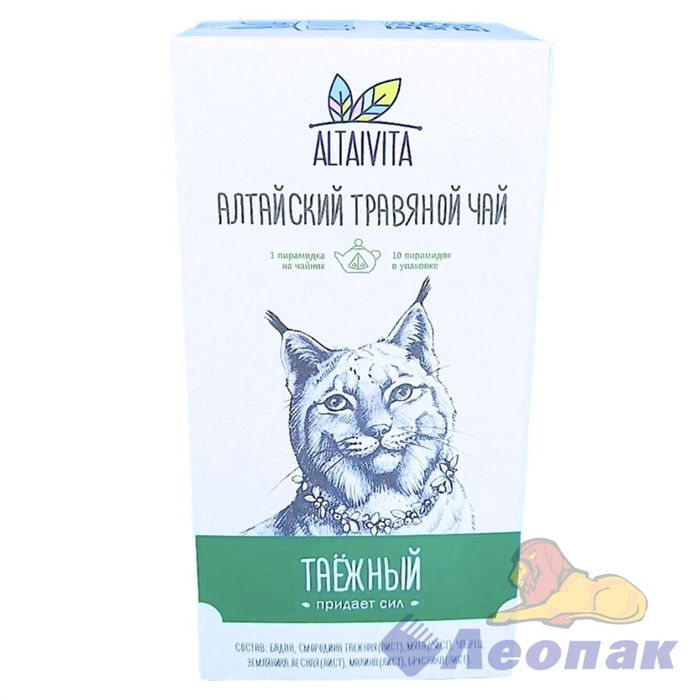 ALTAIVITA Чай травяной "ТАЁЖНЫЙ" в пирамидках (10 шт*4 гр./ 40 гр.) "Прилив сил