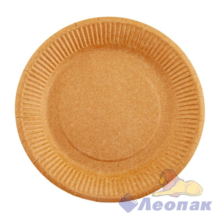 Тарелка  картонная d=18см Pure Kraft (100шт/8уп) O2 PLATE 180