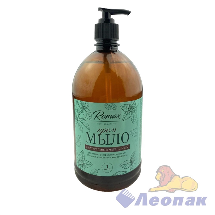 Крем-мыло RoMaX с натуральным маслом мяты 1л (8)