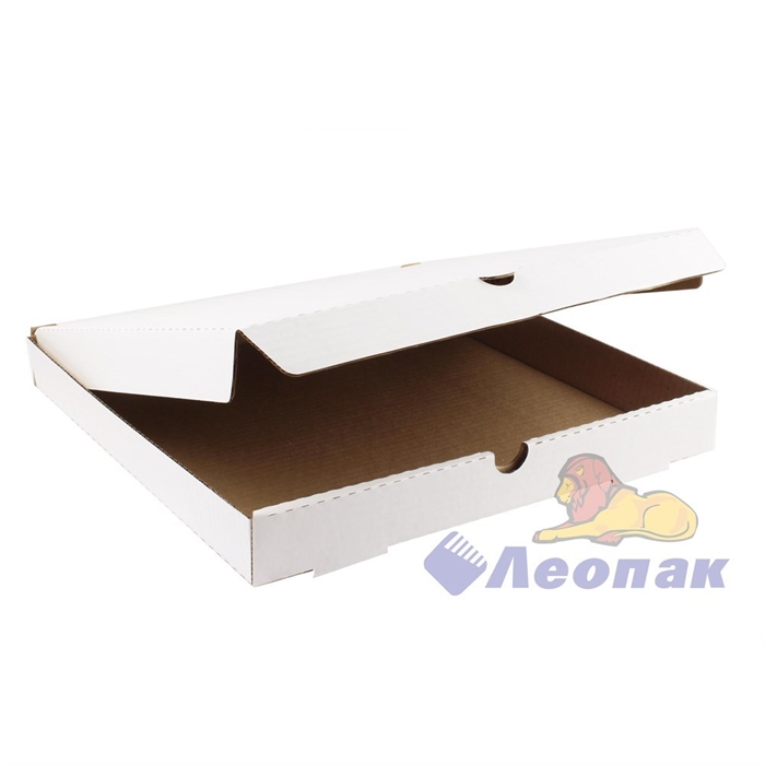 Коробка под пиццу 340х340х40 (50шт/1уп) белая - фото 4904