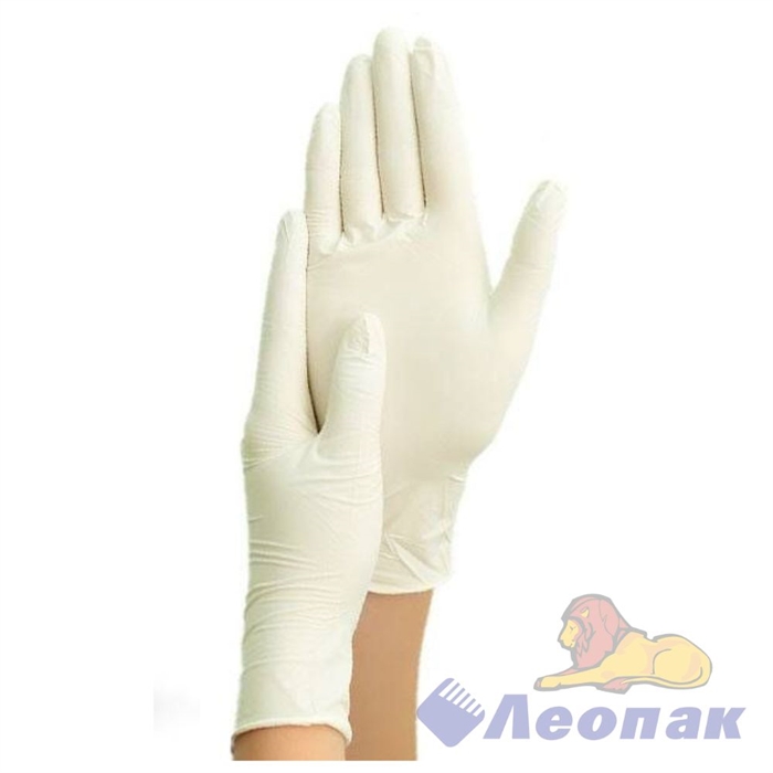 Перчатки латексные диагностические.опудренные S (100шт/10уп)