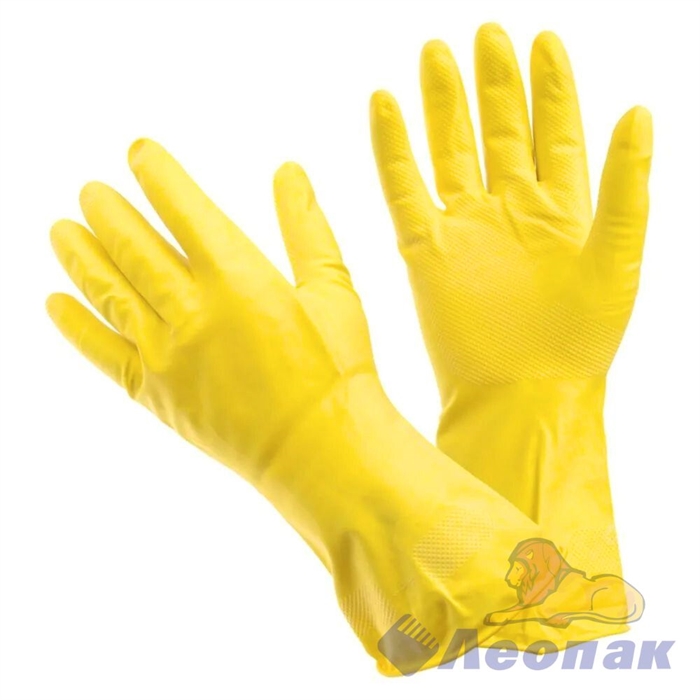 Перчатки латексные с х/б напылением Home Comfort L (1пара в инд.уп./12пар) Т275