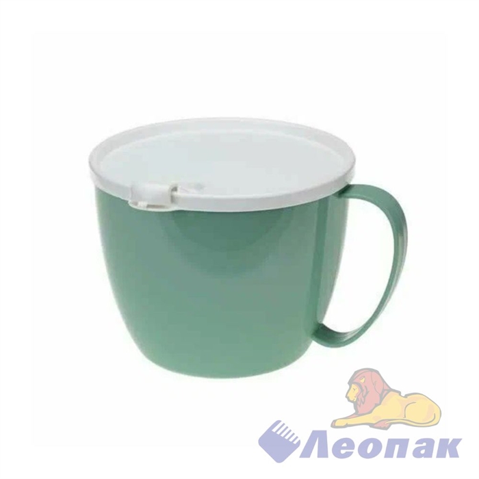 Кружка для супа 0,7л с крышкой (Фисташковый) МП