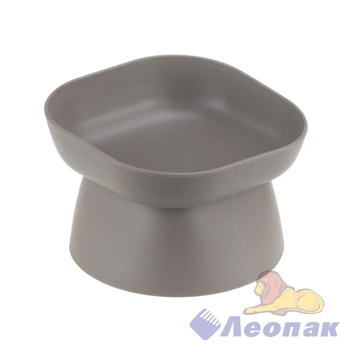 Миска для животных КВАДРО 0,2л (французcкий серый) МП