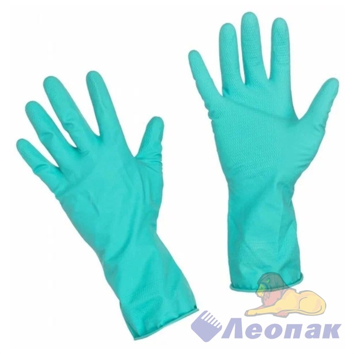 Перчатки резиновые с х/б Paclan Practi Extra Dry L (1пара/20уп) цвет тиффани