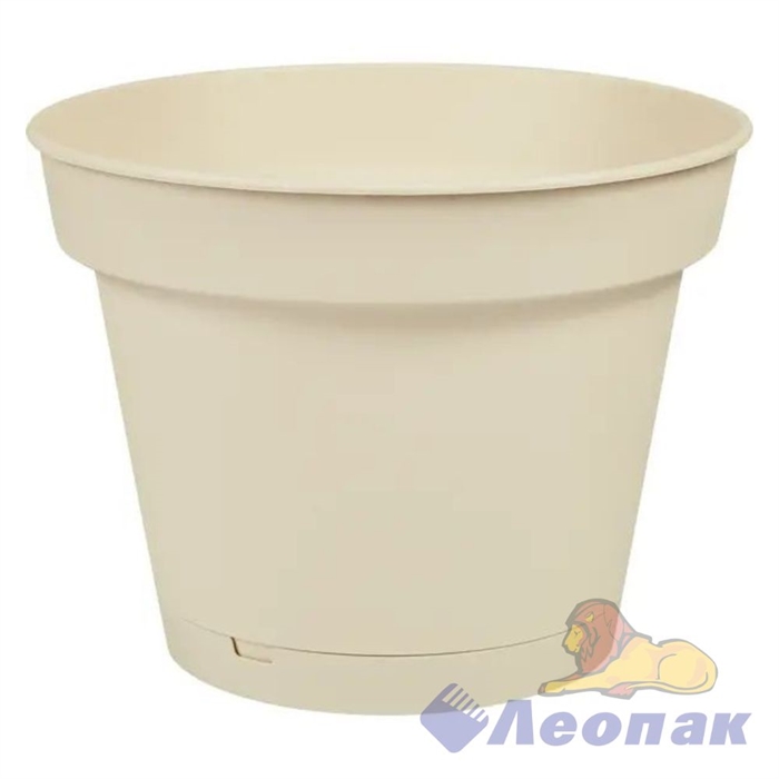 Горшок для цветов "Mint" D240мм, 5л с поддоном (светло-бежевый) Хомвер 16121