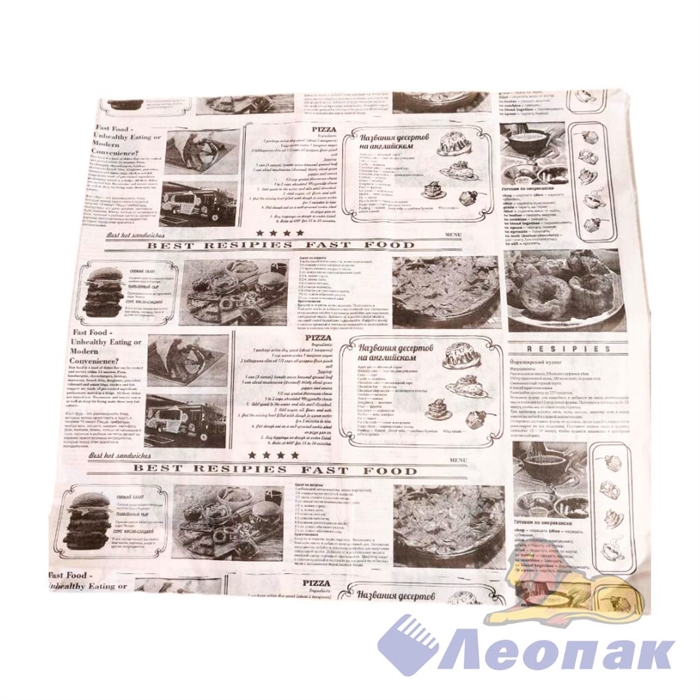 Обертка 350*380 бумажная с печатью Ж (1000/5000шт)