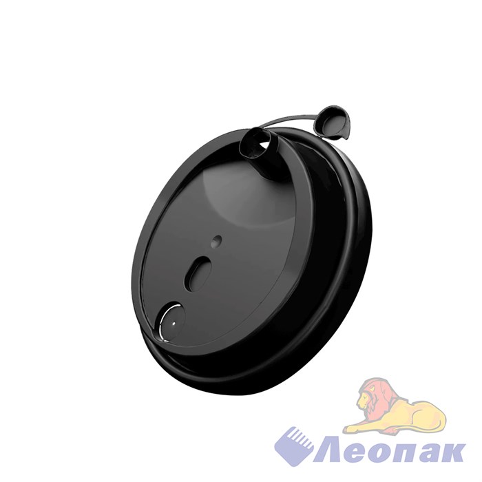 Крышка D=90мм ПП ЧЕРНАЯ с питейником (50шт/40уп) Упакс 7009/89 - фото 49839