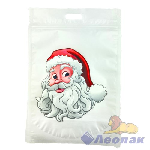 P145 Пакет вырубная ручка с zip-lock застежкой 20х30см (1уп/50шт/2500шт) НГ микс 3 дизайна