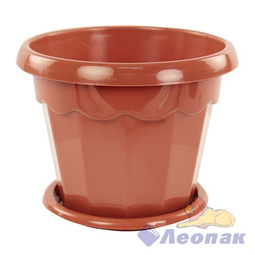 Горшок-кашпо Гармония 1,5л коричневый (30)
