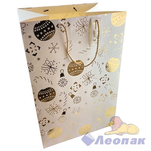 L1513 Пакет НГ люкс с блестками 36х54х30 (120/12шт)