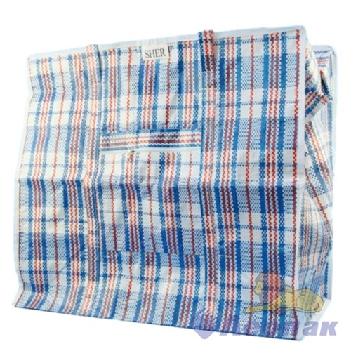 Сумка хоз.с молнией 90х60+30см Клетка №8, 625
