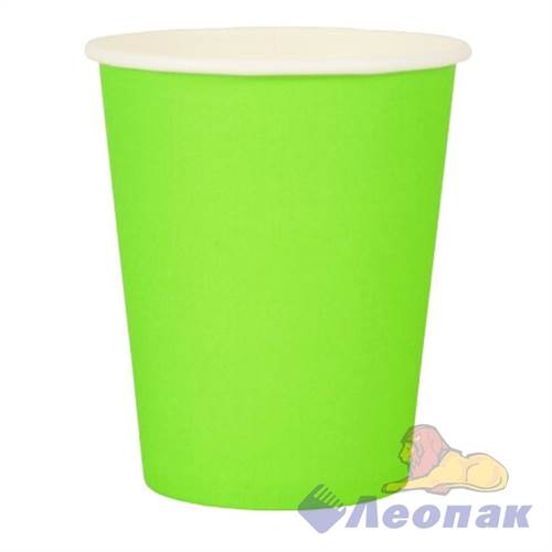 Стакан бумажный 250мл ЗЕЛЕНЫЙ (50/1000) /Л