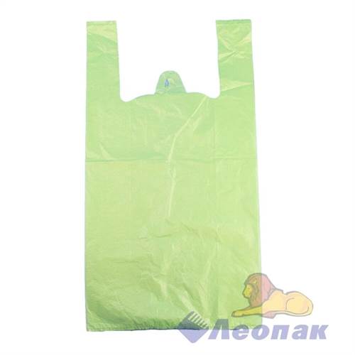 Пакет-майка 30х55см-15мкм зеленый XL (100/2000) П 0608/05 - фото 50379