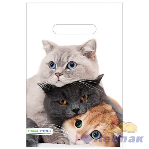 П-выр.ручка 20х30-30 мкм "Три кота" ПСД (100/3000) Нео-Пак