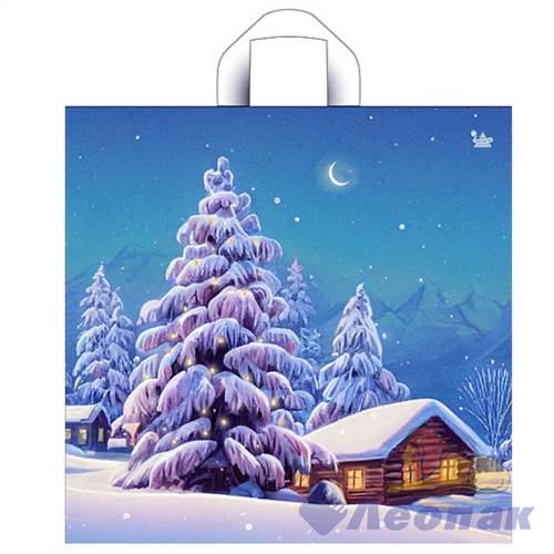 П-петл.ручка 42х44-70мкм "Ночь перед Рождеством"  ПВД (50/300) ТИКО 0822/644 - фото 50397