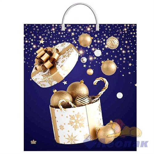 Пакет с пластик.ручками 40х44-100мкм "Эмоции праздника" (10/100)/ТИКО 4762/797 - фото 50398