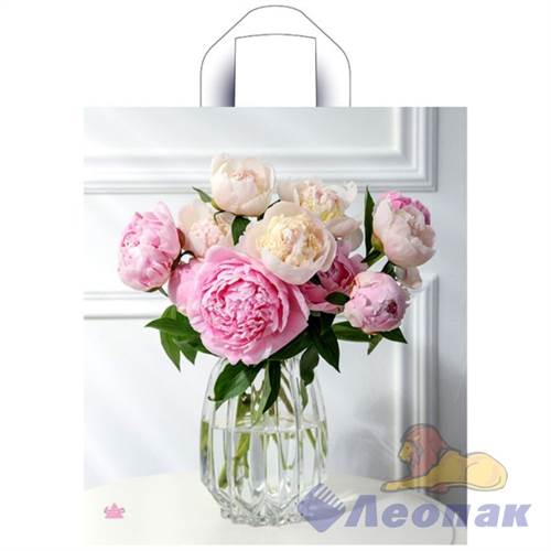 П-петл.ручка 36х40-37мкм "Роскошные пионы" (50/300)ТИКО