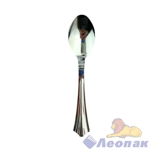 Ложка чайная пластиковая 13,5 см металл (24шт/216уп) NР185