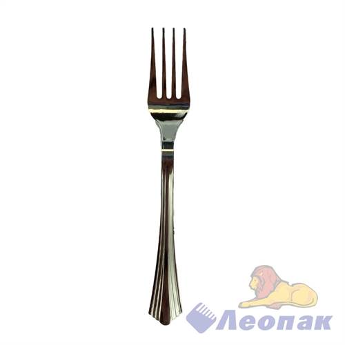 Вилка пластиковая 18 см металл (24шт/100уп) РВ175