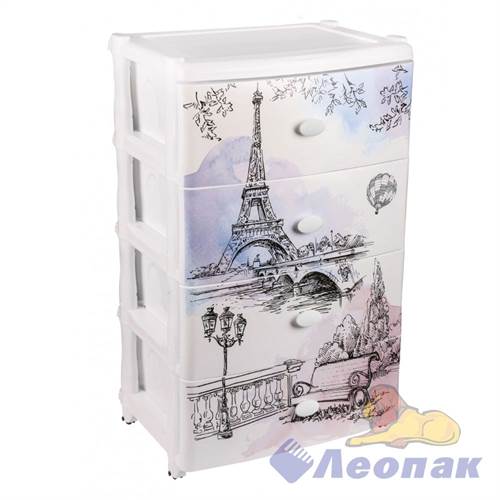Комод "Весна в Париже" 4-х секцион. 555х440х905 мм