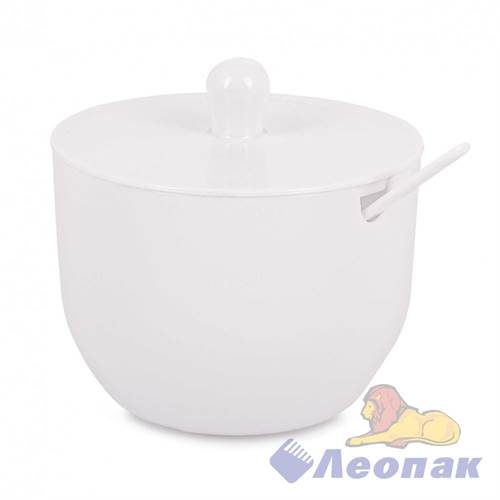 Сахарница "Джелли"040л(с ложкой)(белый)
