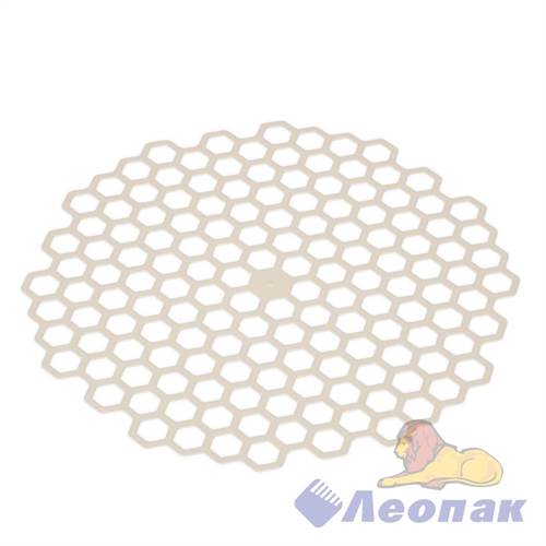 Решетка в раковину круглая "Соты" (бежевый)