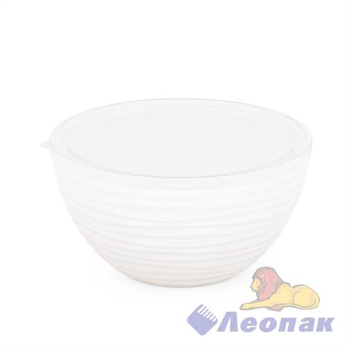 Чаша "Оазис" 2,5л (с крышкой) (белый) (уп.11)                                         м8415 - фото 50480