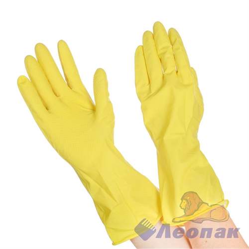 Перчатки хоз. латексные  OPTILINE  М (12пар/20уп) 27-2654