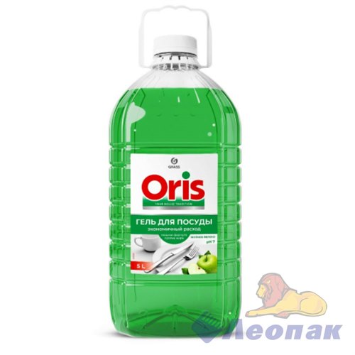 Средство для мытья посуды ORIS зелёное яблоко ПЭТ (канистра 5л)