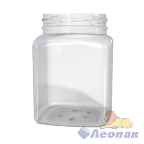 Банка ПЭТ "Квадратная" 0,65л (уп.84) арт2248