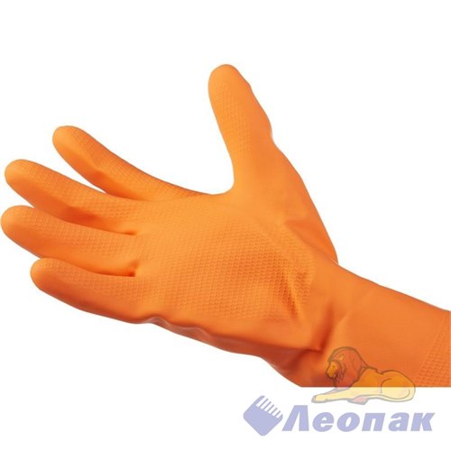 Перчатки резиновые флокированные OPTILINE Премиум М (1/12/240пар) 27-2658